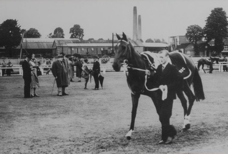 Sir Winston Churchill with Pol Roger at Hurst Park